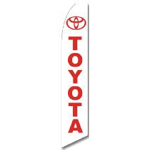 Bandera Publicitaria Toyota Blanca Image