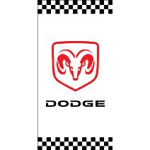 Banner Dodge Blanco Cuadros Image