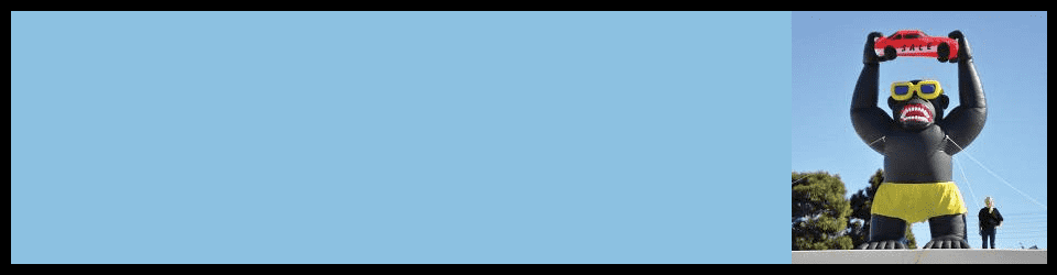 gorila Inflable publicitario 6mts de alto inflado por aire