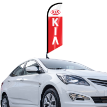 banderas publicitarias para techo de autos kia